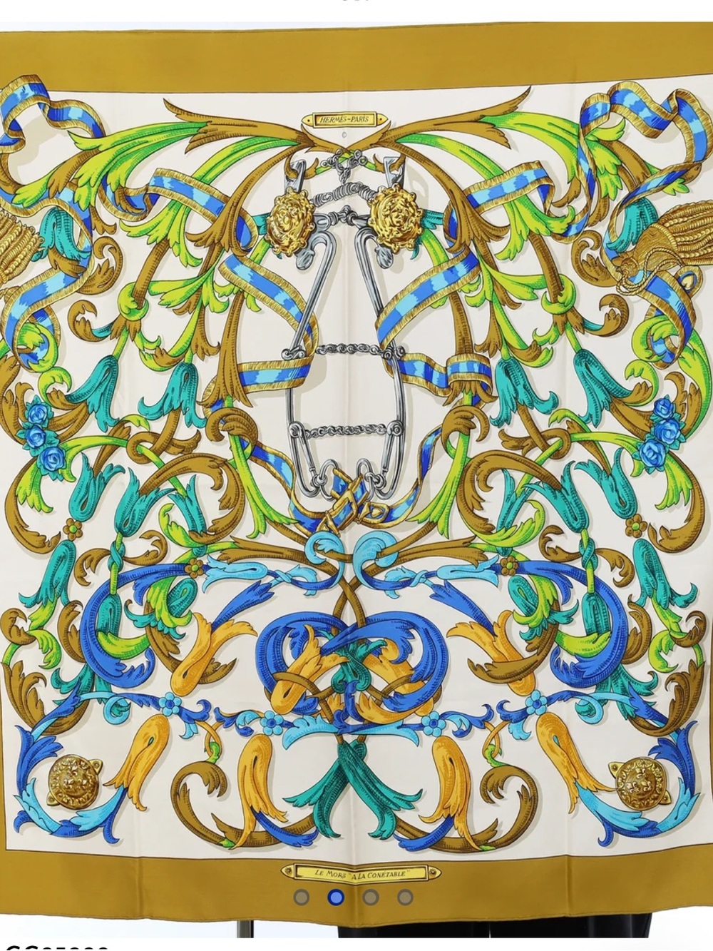 Hermès Le Mors A La Conétable Silk Scarf